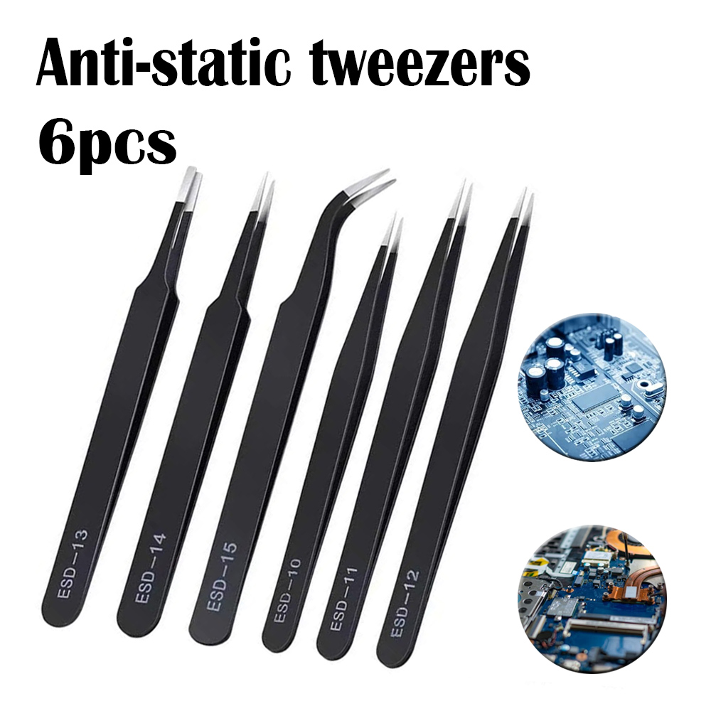 Model Kit Tweezers - VETUS Anti Static Stainlesss Steel Tweezers