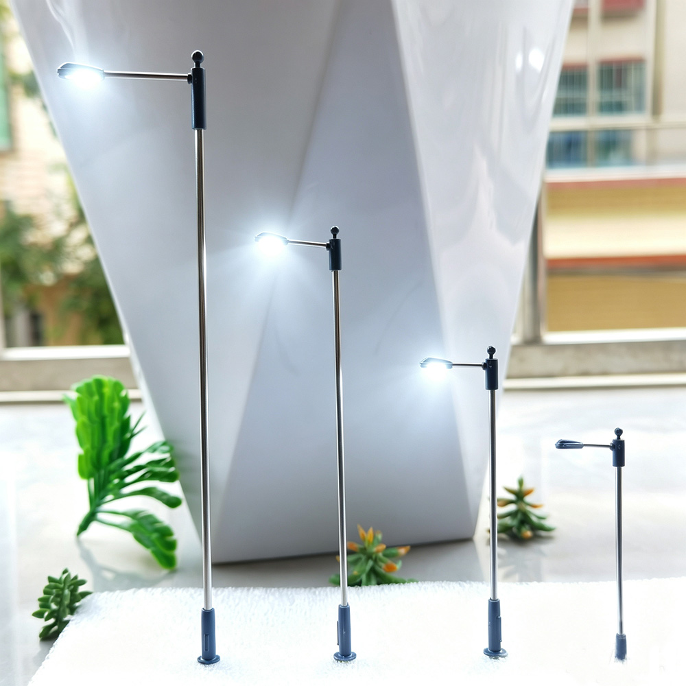 Model Kit Locomotive - 10Pcs Model Street Light 3V LED
