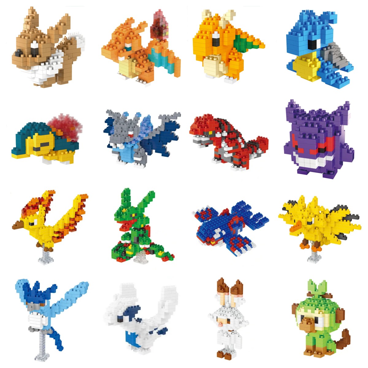 Model Kit Rayquaza - Pokemon Small Blocks Nanoblock Charizard Kyogre