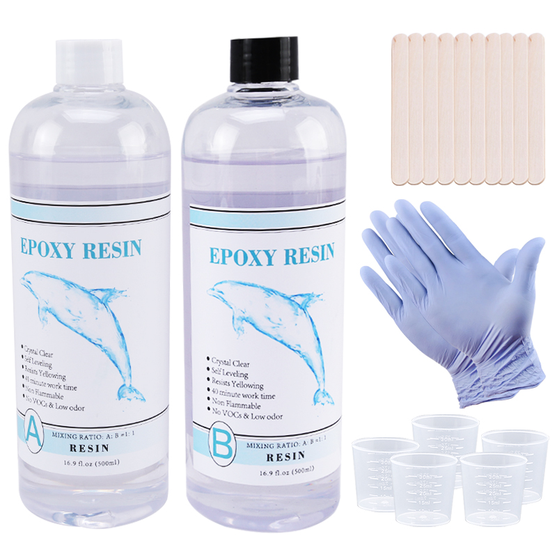 Resin Kit Cast - 1:1 Trong Suốt Nhựa Dính Rõ