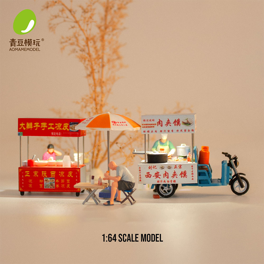 Model Kit Diorama - 1/64 Night market s Model Kit-High