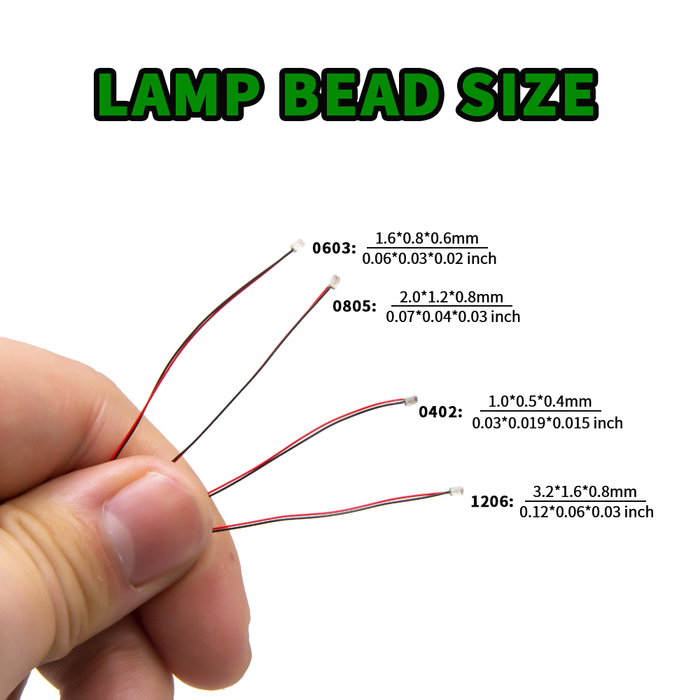 Model Kit Locomotive - 10pcs/Set Micro LED Lamp Chips 3V