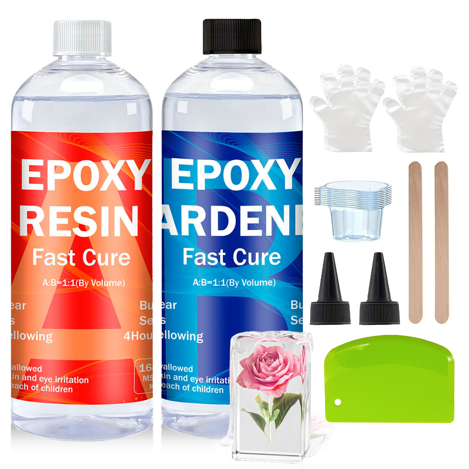 Clear Epoxy Resin Kit 8oz/16oz - đánh giá và giá Resin Kit Cast