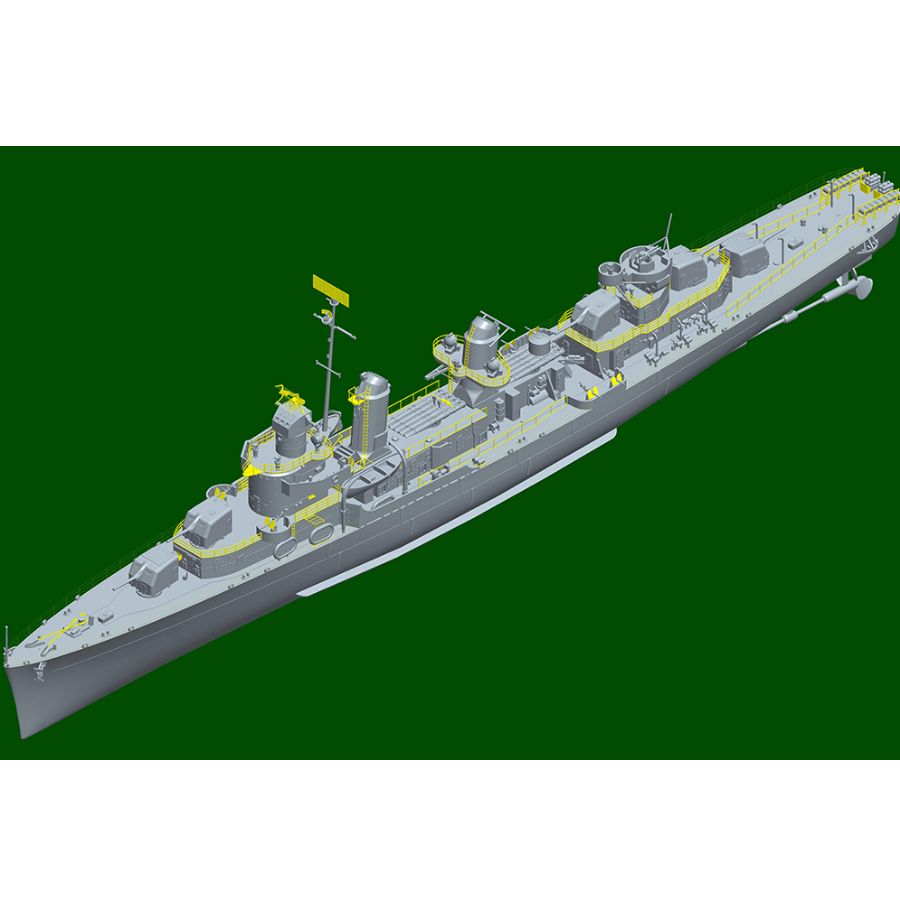 Fletcher DD-445 USS Destroyer  - đánh giá và giá Model Kit Destroyer