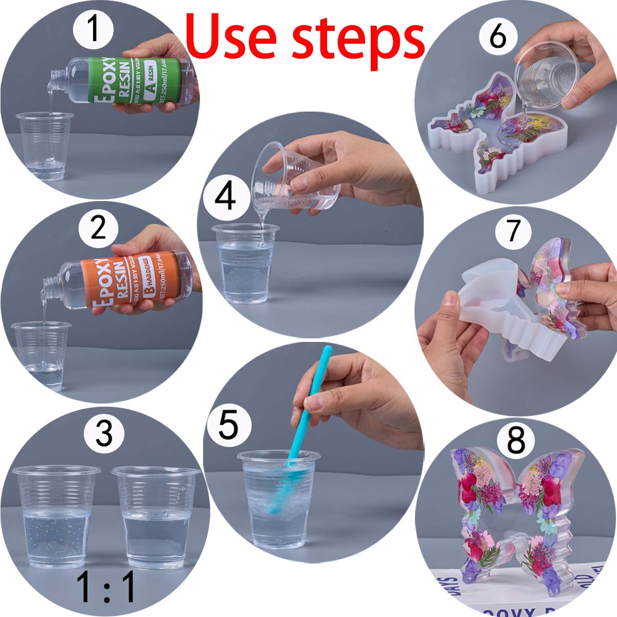 1:1 Ratio Epoxy Resin Kit Anti - đánh giá và giá Resin Kit Cast