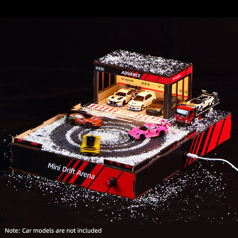 1:64 Scale DIY Drift Track Dio - đánh giá và giá Model Kit Diorama