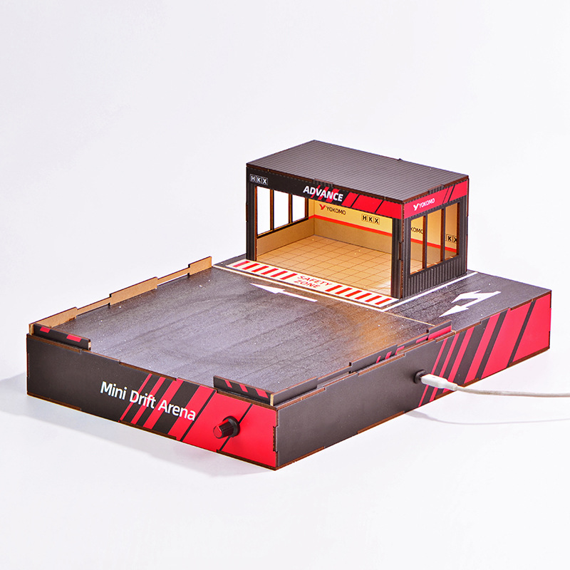 1:64 Scale DIY Drift Track Dio - đánh giá và giá Model Kit Diorama