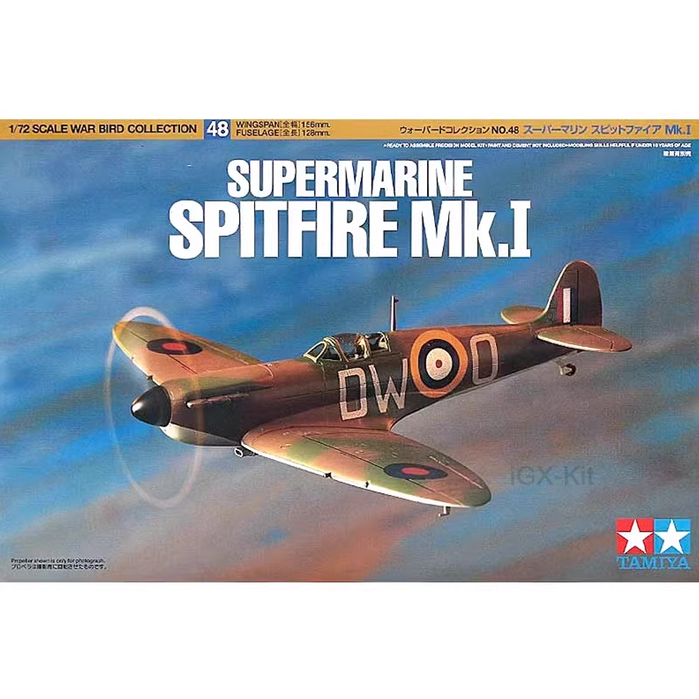 Tamiya 60748 1/72 Scale WWII R - đánh giá và giá Model Kit Spitfire