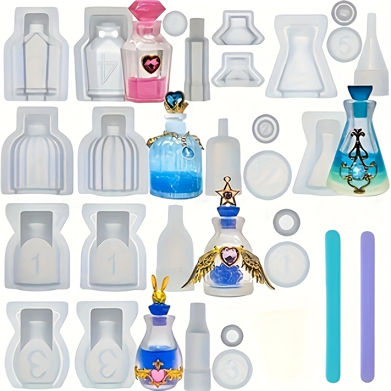 A Set Of 5 Perfume Bottle Resi - đánh giá và giá Resin Kit Cast