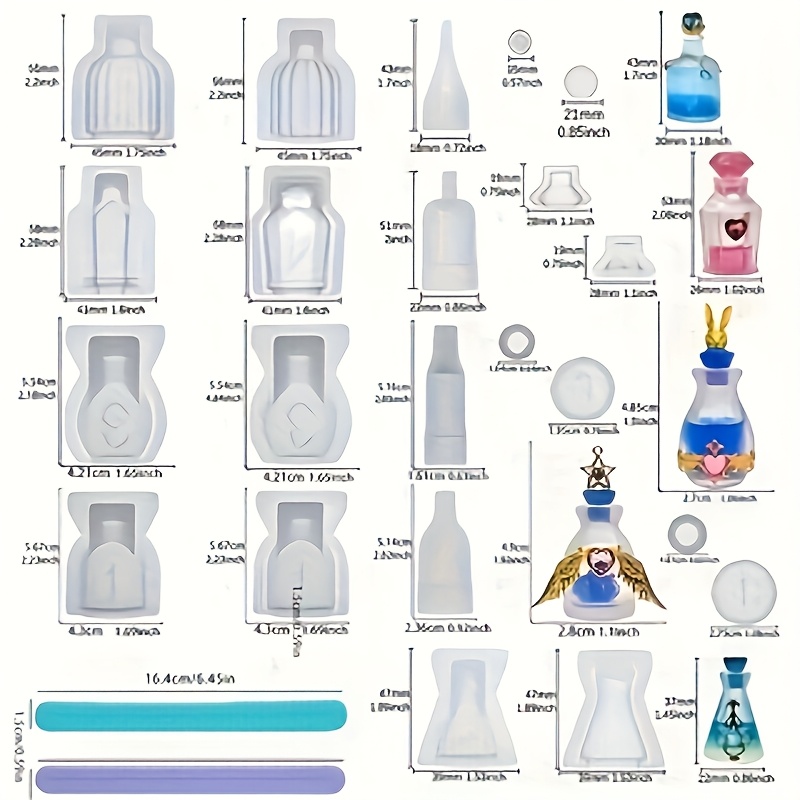 A Set Of 5 Perfume Bottle Resi - đánh giá và giá Resin Kit Cast