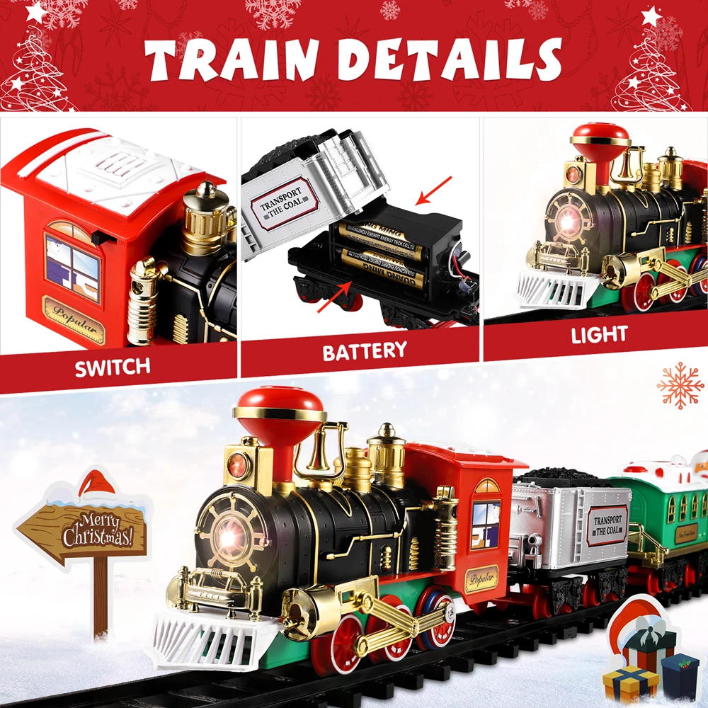 Christmas Train Set Festive Mi - đánh giá và giá Model Kit Locomotive