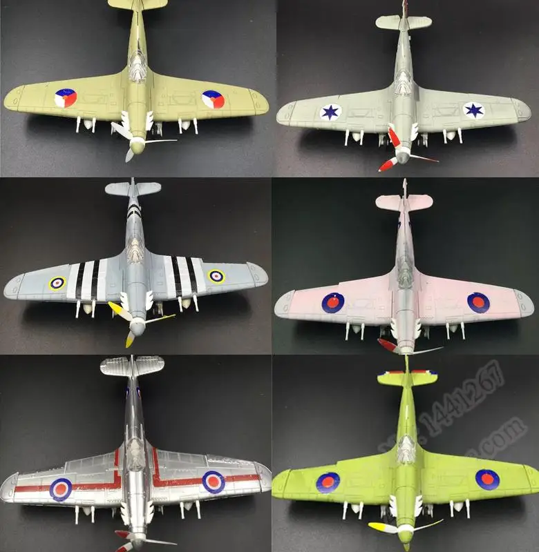 6pcs/set WWII UK Hurricane Spi - đánh giá và giá Model Kit Spitfire