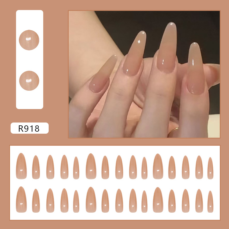 24 Pcs Nude Simple False Nails - đánh giá và giá Sanding Stick Set
