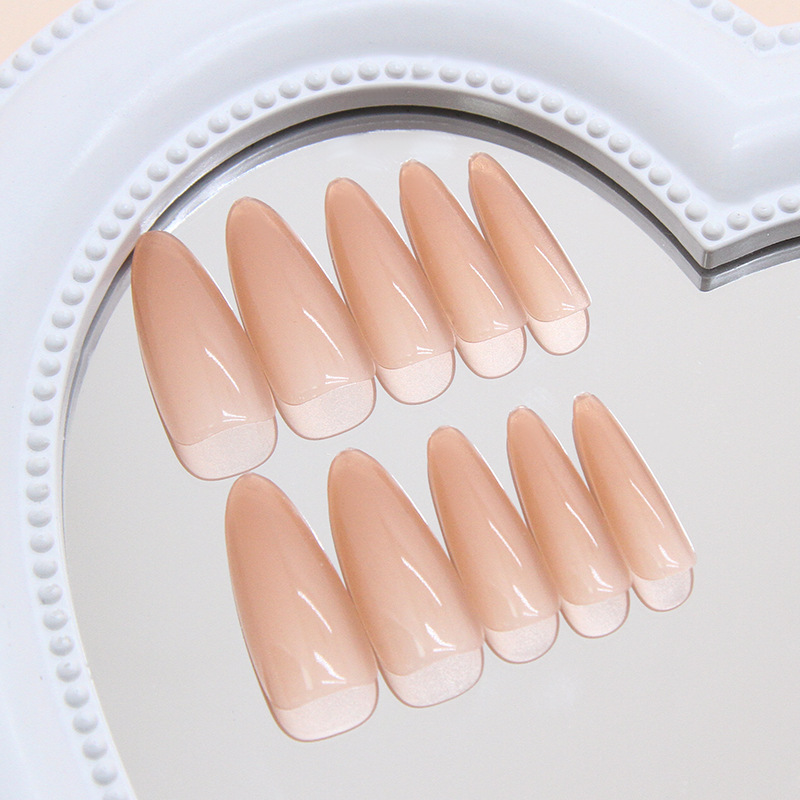 24 Pcs Nude Simple False Nails - đánh giá và giá Sanding Stick Set