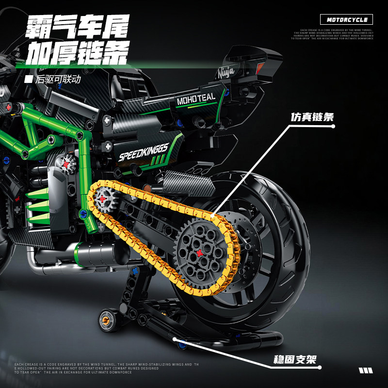 New MOC Motorcycle Building Bl - đánh giá và giá Model Kit Motor Nuclear