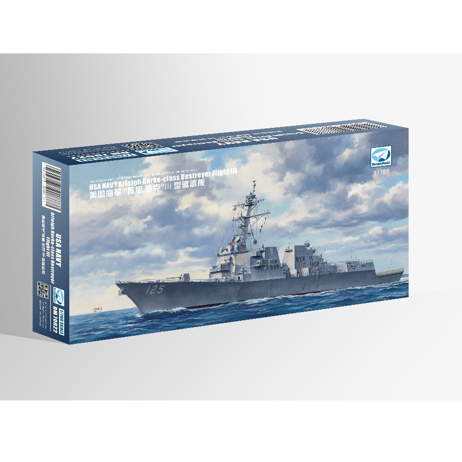 DM70022 DREAM 1/700 USA Navy A - đánh giá và giá Model Kit Destroyer