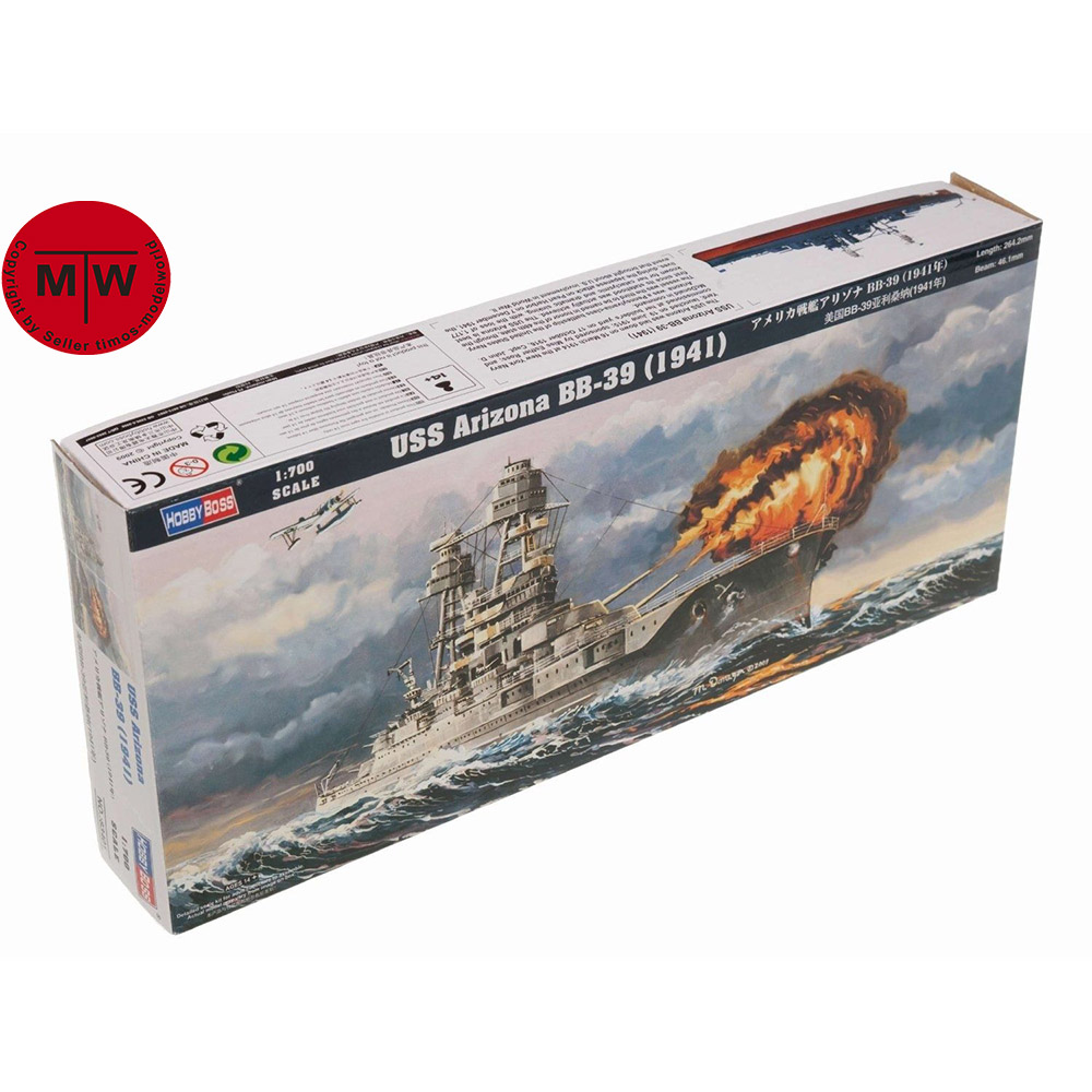 HobbyBoss 83401 1/700 Scale US - đánh giá và giá Model Kit Uss Arizona