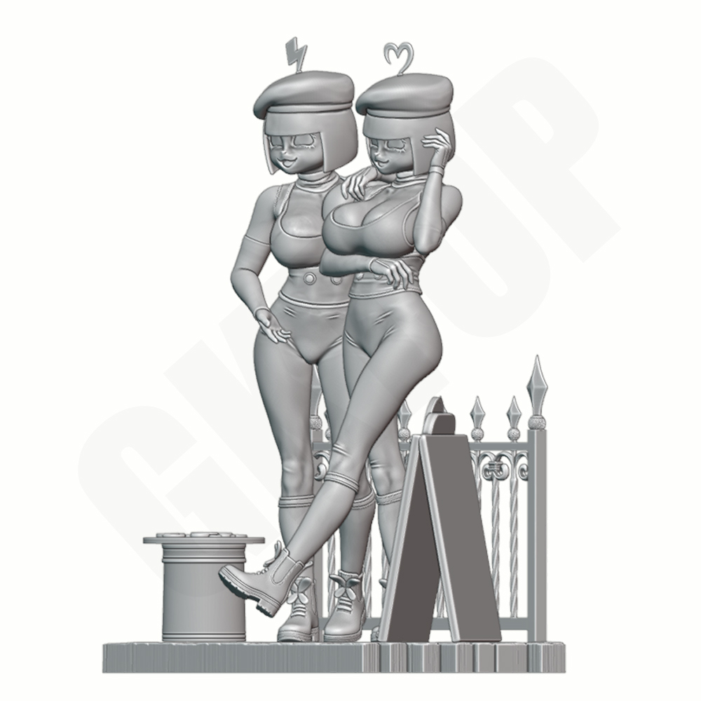 Twin Beauties 1/24 Scale Resin - đánh giá và giá Model Kit Diorama