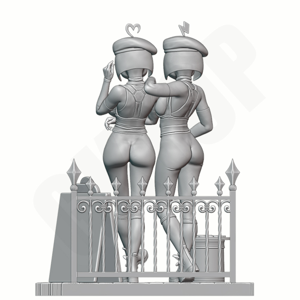 Twin Beauties 1/24 Scale Resin - đánh giá và giá Model Kit Diorama