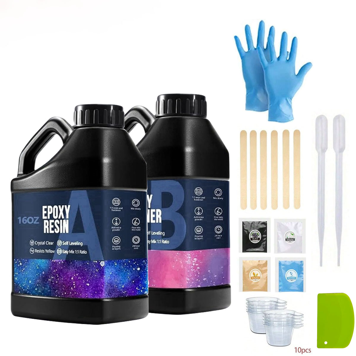 1000ml Crystal Clear Epoxy Res - đánh giá và giá Resin Kit Cast