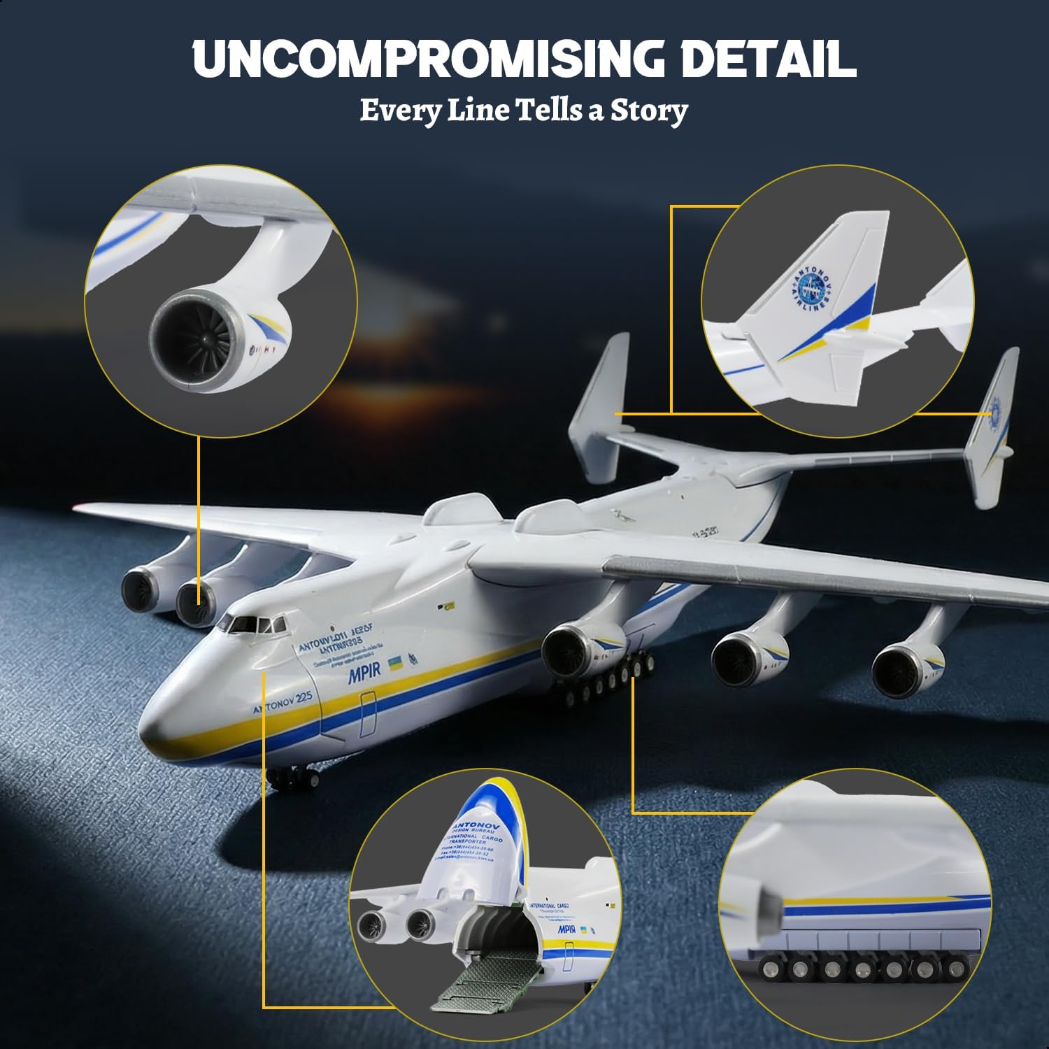 Antonov AN-225 Mriya 1/200 Sca - đánh giá và giá Model Kit Ukraine
