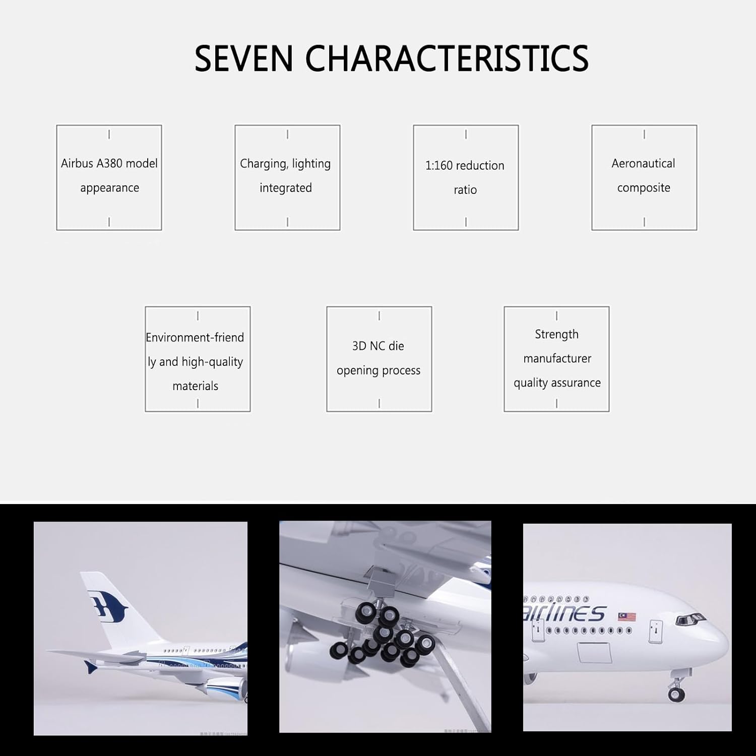 1:160 Scale Malaysia Airlines  - đánh giá và giá Resin Kit Cast